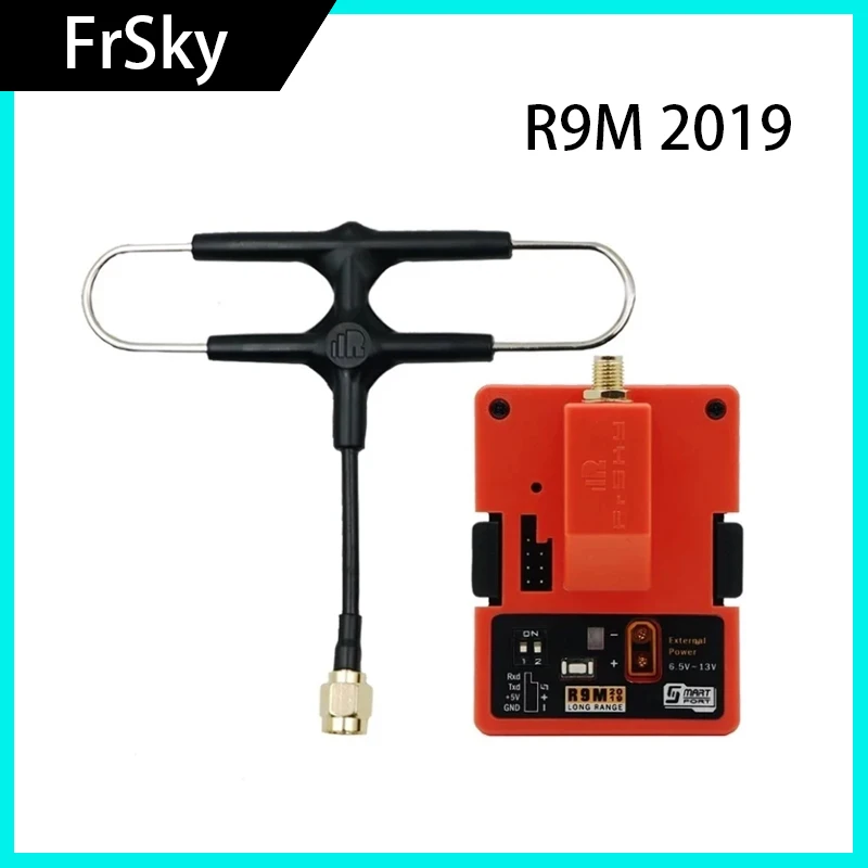 Frsky Receiver Module - FrSky R9M 2019 z zamontowaną anteną