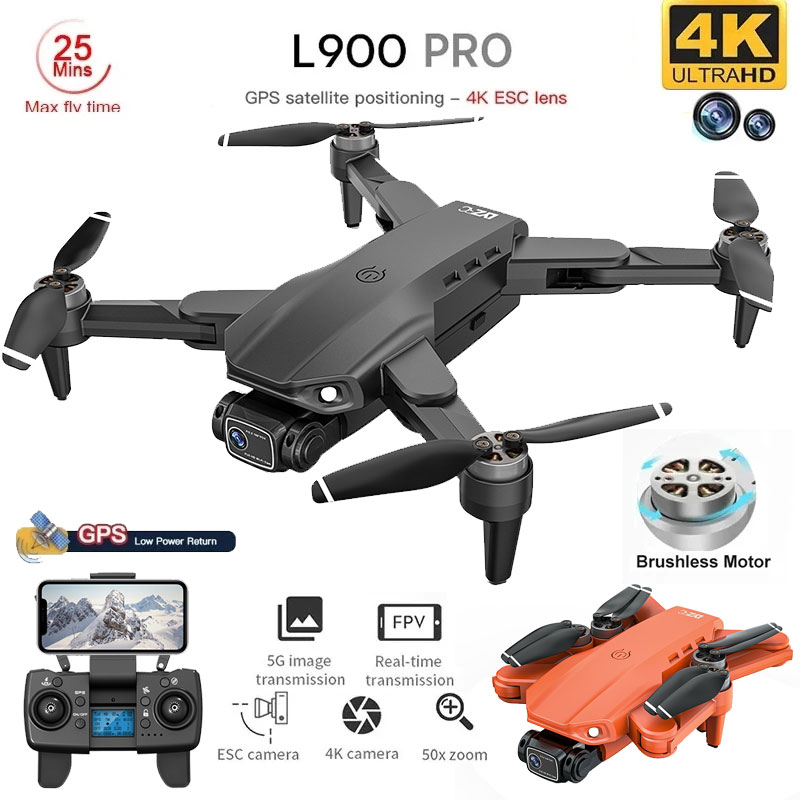 Drone Rc Gps - L900 Pro GPS Drone 4K Profesjonalny