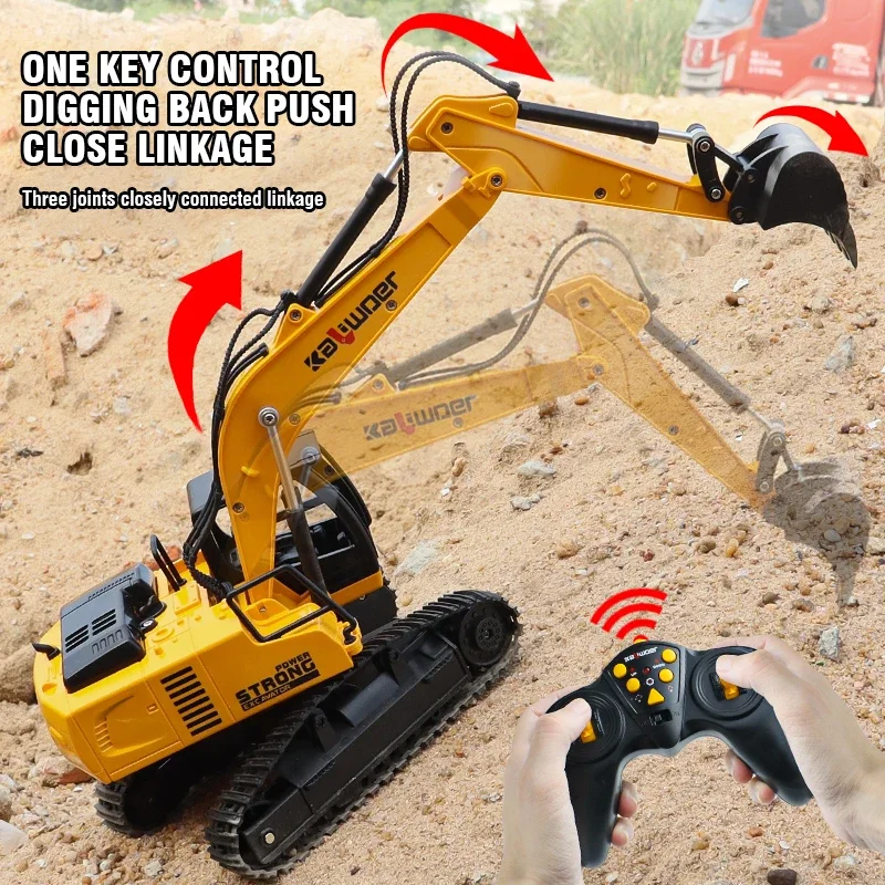 Drone Vera Rc - Huina Rc Excavator 1/24 9Ch Zdalnie