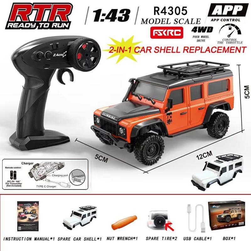 Drone Vera Rc - HuangBo 1:43 Skala 4WD RC Rock
