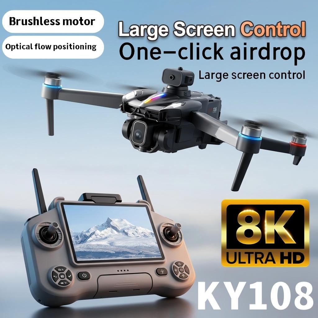 Drone Rc Signal - Dron składany KY108, sygnał 2.4 GHz,