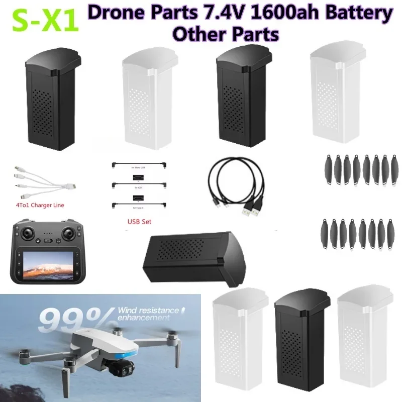 Lyzrc Drone - Bateria do drona GPS S-X1 MAX