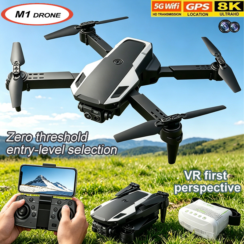 Drone Avion Rc - Składany dron M1 Mini 8K HD