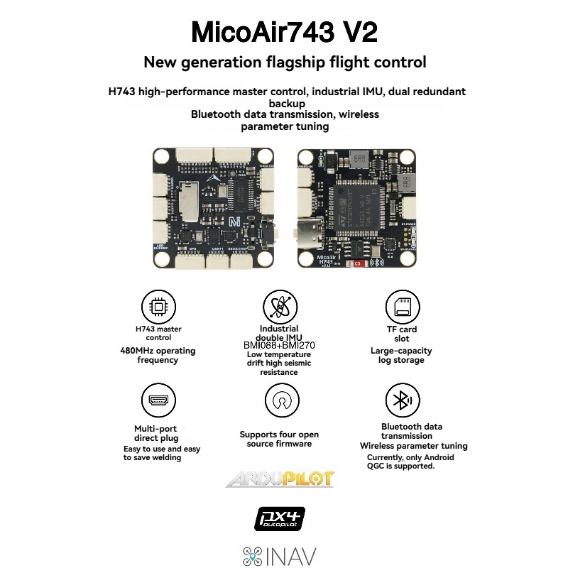 Kontroler lotu MicoAir743 V2,  – Drone Rc Flight Controller recenzja i cena