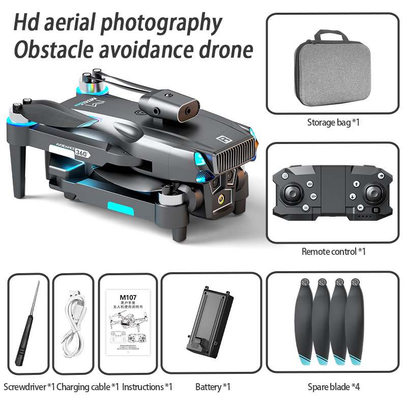 Składany dron RC M107 - podwój – Drone Rc Cable recenzja i cena