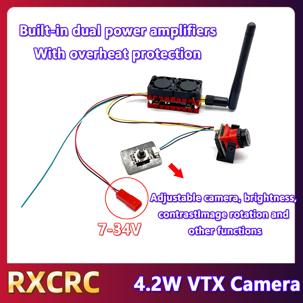 RXCRC 5.8G 48CH 4.2W Nadajnik  – Drone Rc Control recenzja i cena