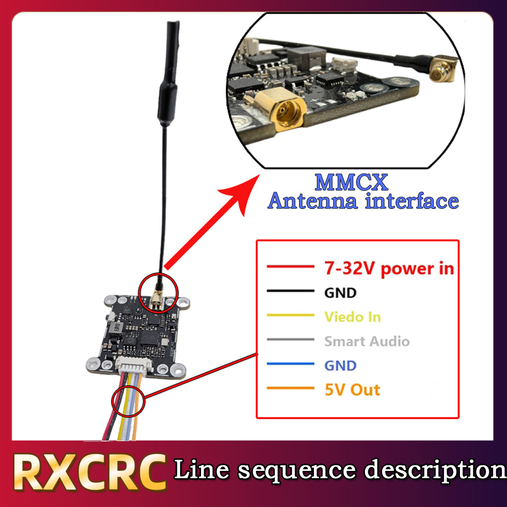 Moduł RXCRC 5.8G 48CH 1.6W VTX – Drone Rc Control recenzja i cena