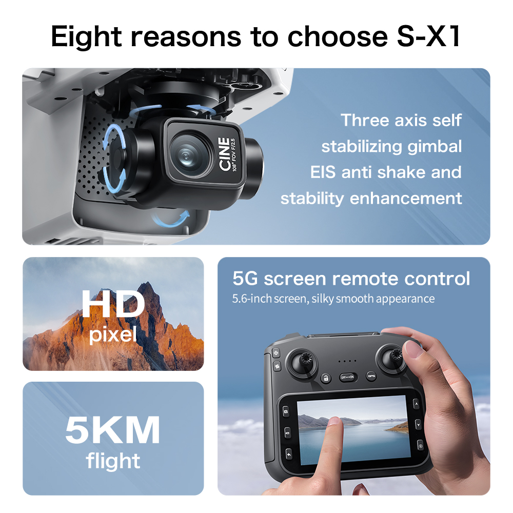 Dron Lenovo S-X1 8K HD Profesj – Drone Vera Rc recenzja i cena