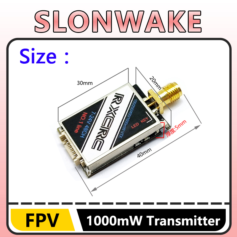 SLONWAKE 5.8G 48CH 1W VTX 100/ – Drone Rc Control recenzja i cena