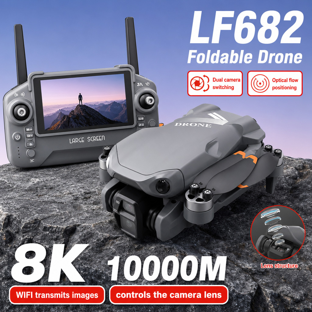 Zdjęcia lotnicze z drona LF682 – Drone Rc Cable recenzja i cena