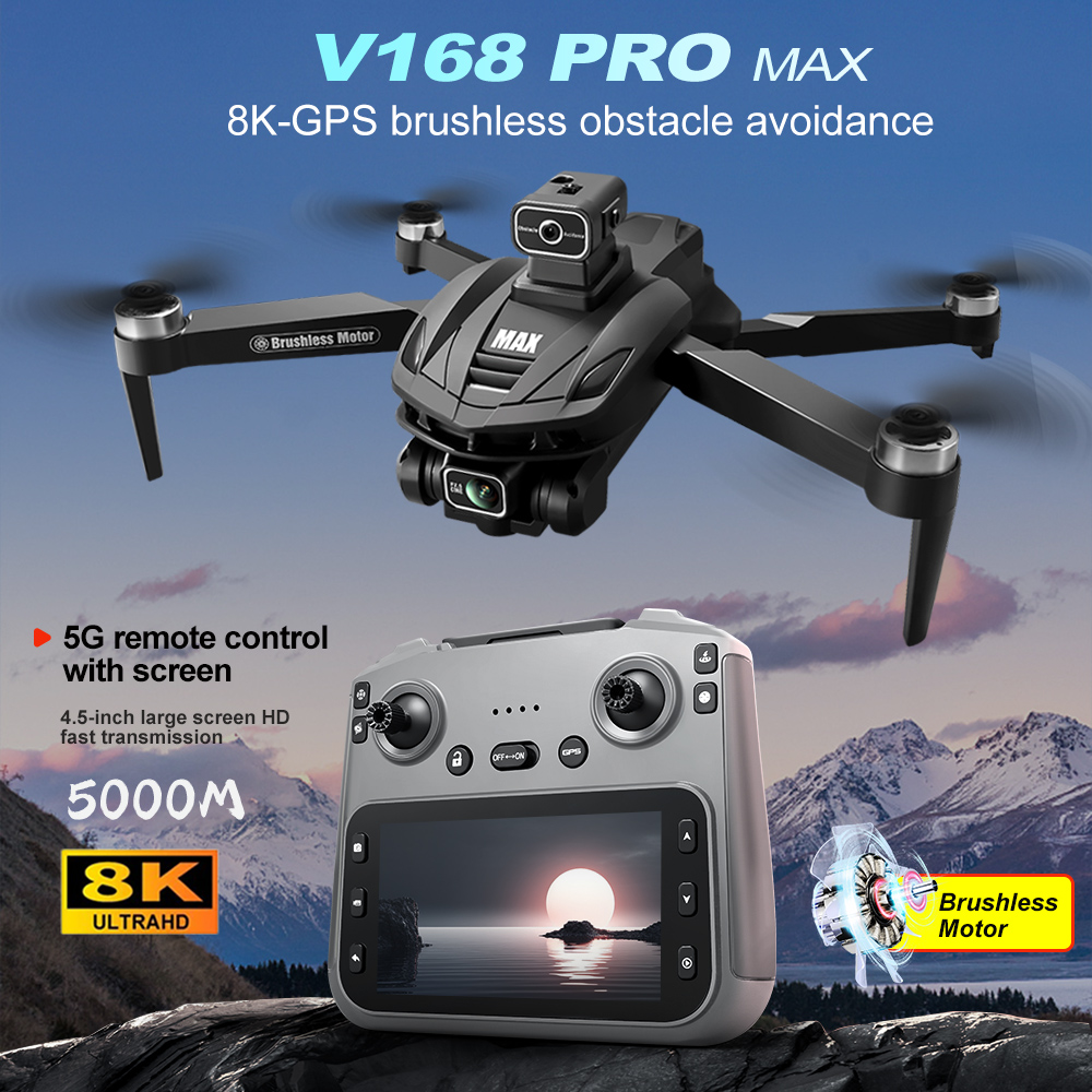 V168 PRO Max GPS Drone 8K Prof – Drone Rc Cable recenzja i cena