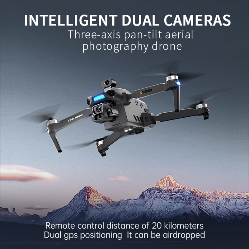 Nowy dron z podwójną kamerą 8K – Drone Rc Gps recenzja i cena