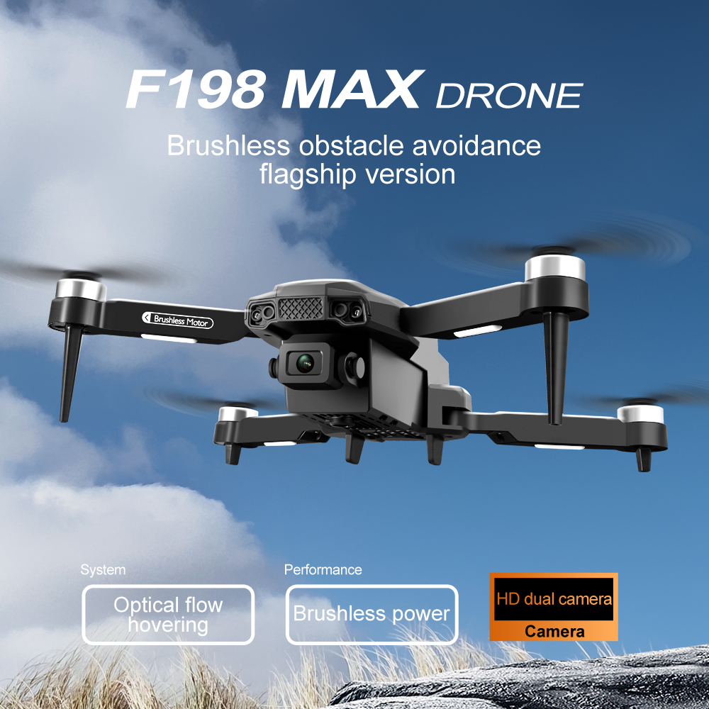 Nowy dron F198 profesjonalny p – Lyzrc Drone recenzja i cena