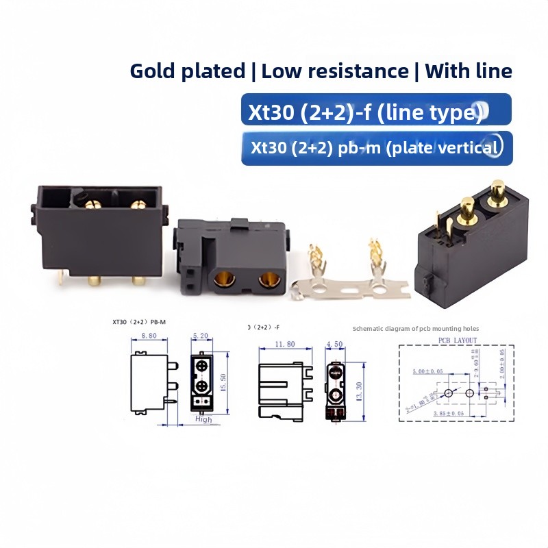 Złącze XT30(2+2) XT30PB/PW(2+2 – Drone Rc Signal recenzja i cena