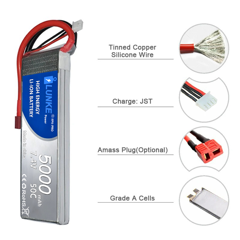 Bateria Lipo 2S 7.4V 5000mAh 5 – Drone Avion Rc recenzja i cena
