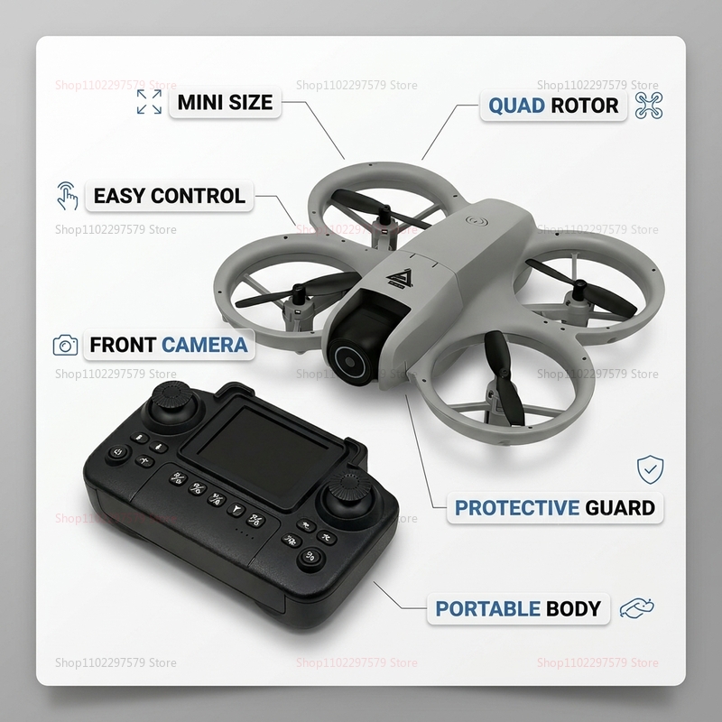 Mini dron RC 2026 z kamerą 8K  – Drone Rc Flight Controller recenzja i cena
