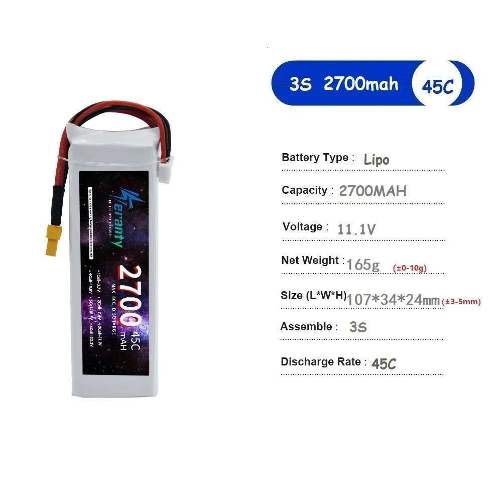 TERANTY 2700 MAH 45C 3S akumul – Drone Avion Rc recenzja i cena