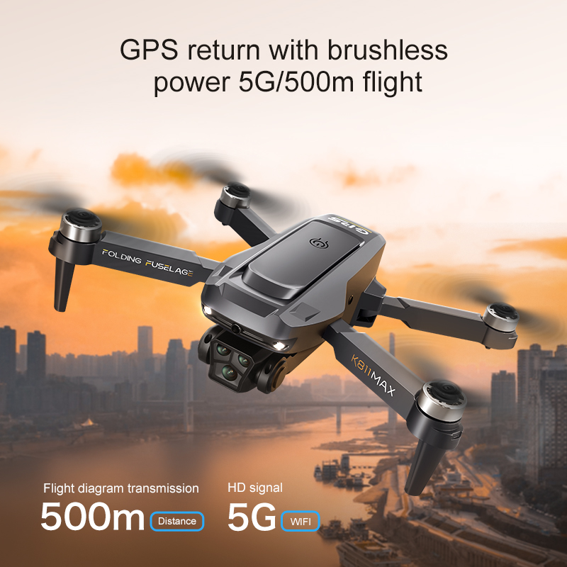 Dron K811MAX Quadcopter: Bezsz – Drone Rc Gps recenzja i cena
