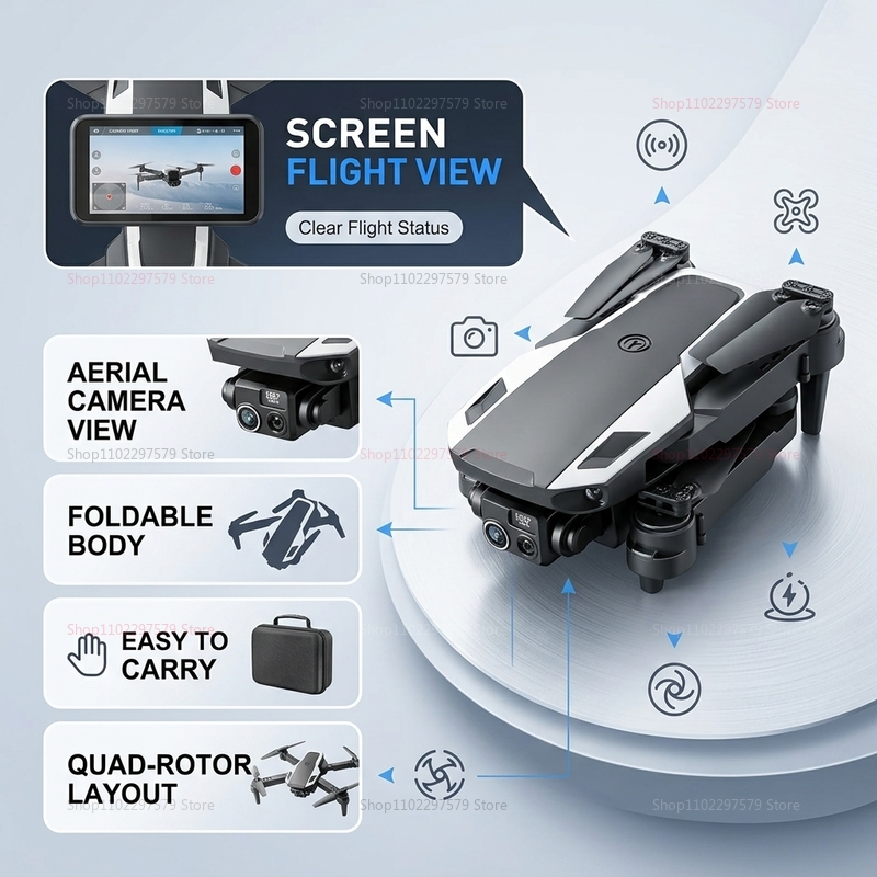 Składany dron M1 Mini 8K HD z  – Drone Avion Rc recenzja i cena