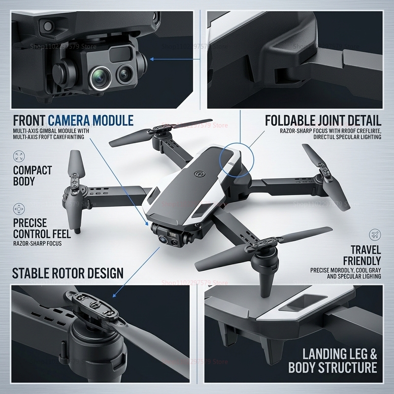 Składany dron M1 Mini 8K HD z  – Drone Avion Rc recenzja i cena